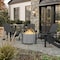 Flash Furniture Titus 27 inch Smokeless Outdoor Firepit, Natural Wood Burning w/Waterproof Cover, Stainless Steel BLN-HY-B-2201FP-03-27-SS-GG - alternate 7